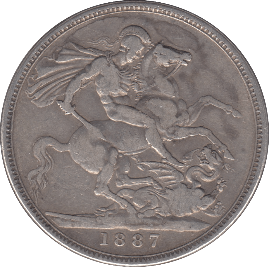 1887 CROWN ( FINE ) 6 - Crown - Cambridgeshire Coins