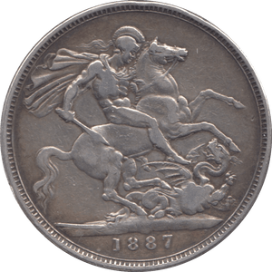 1887 CROWN ( GF ) 2 - Crown - Cambridgeshire Coins