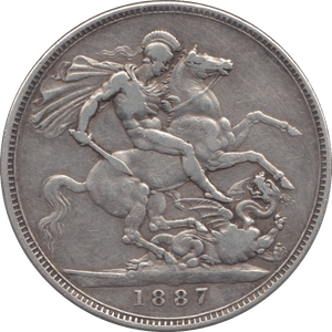 1887 CROWN ( GF ) - Crown - Cambridgeshire Coins