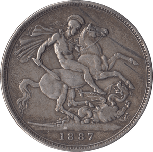 1887 CROWN ( GF ) - Crown - Cambridgeshire Coins