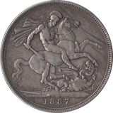 1887 CROWN ( GF ) - Crown - Cambridgeshire Coins