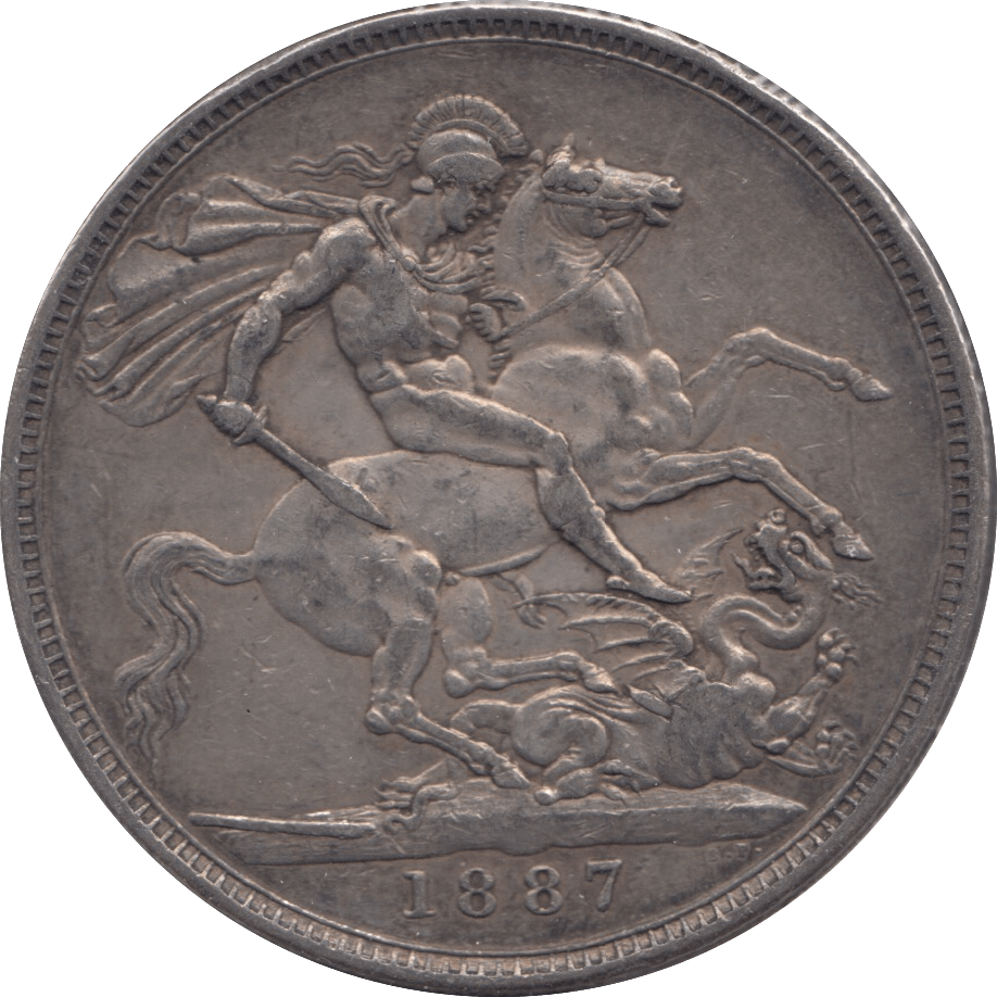 1887 CROWN ( GVF ) 2 - Crown - Cambridgeshire Coins