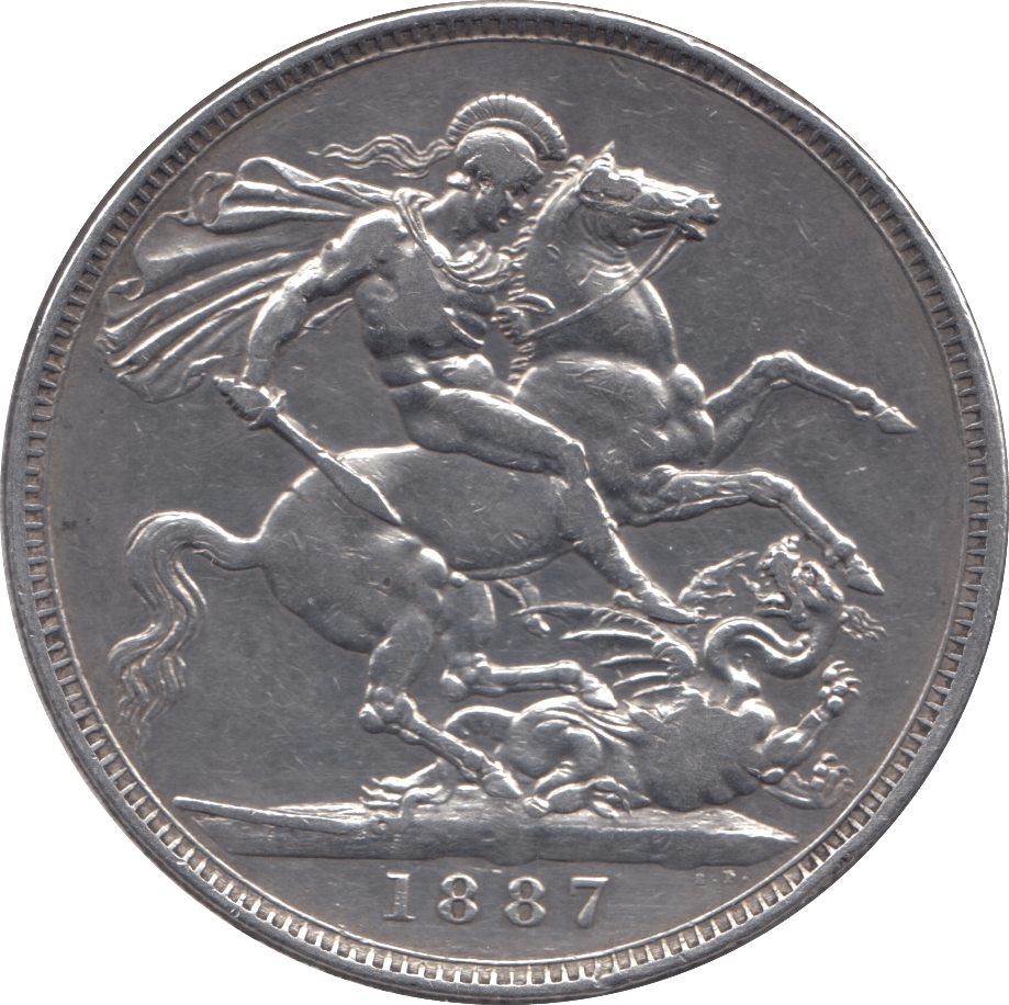 1887 CROWN ( GVF ) 3 - Crown - Cambridgeshire Coins