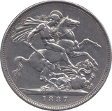 1887 CROWN ( GVF ) 3 - Crown - Cambridgeshire Coins