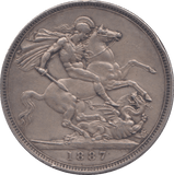 1887 CROWN ( GVF ) 4 - Crown - Cambridgeshire Coins