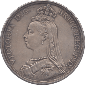 1887 CROWN ( GVF ) 4 - Crown - Cambridgeshire Coins