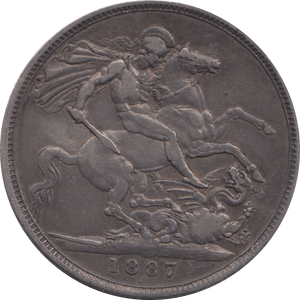 1887 CROWN ( GVF ) 5 - Crown - Cambridgeshire Coins