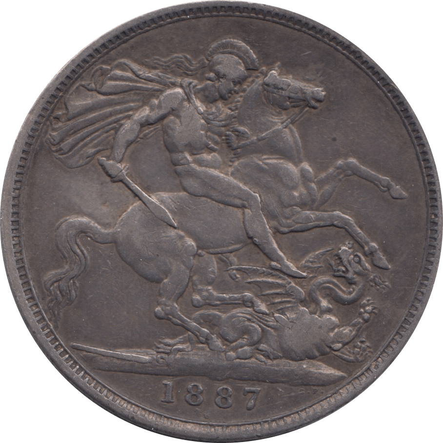 1887 CROWN ( GVF ) 5 - Crown - Cambridgeshire Coins