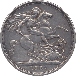 1887 CROWN ( GVF ) 5 - Crown - Cambridgeshire Coins