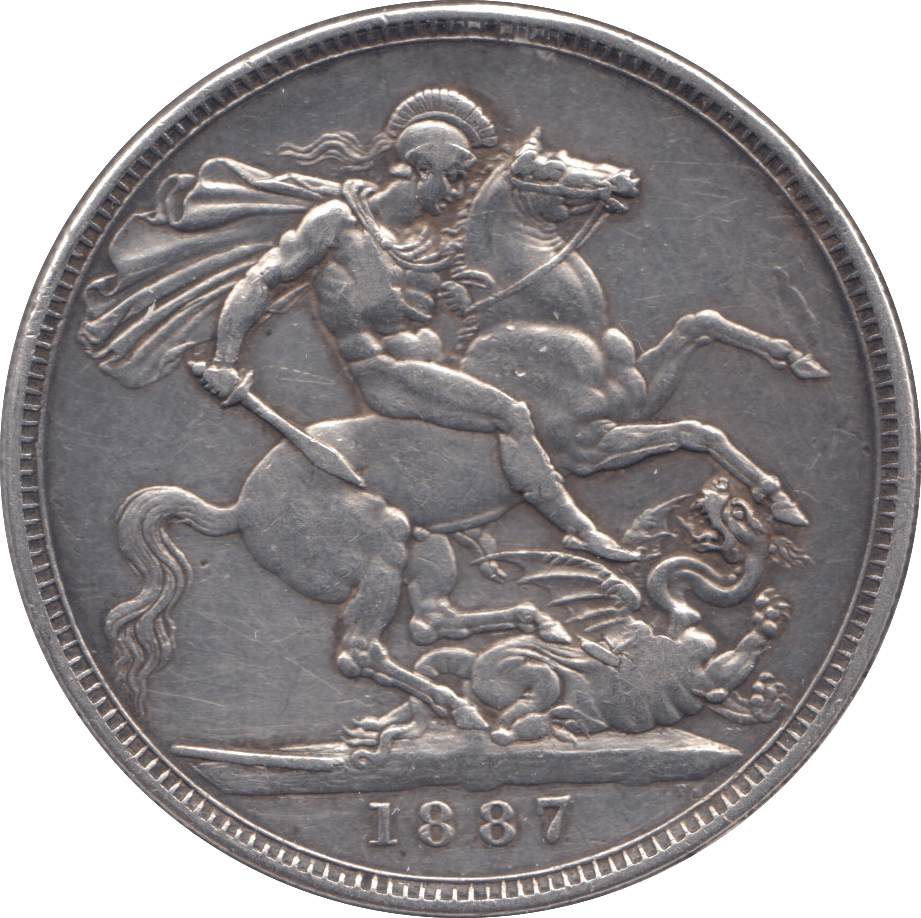 1887 CROWN ( GVF ) 5 - Crown - Cambridgeshire Coins