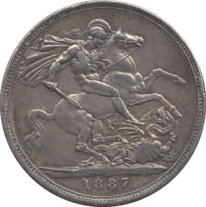 1887 CROWN ( GVF ) 6 - Crown - Cambridgeshire Coins