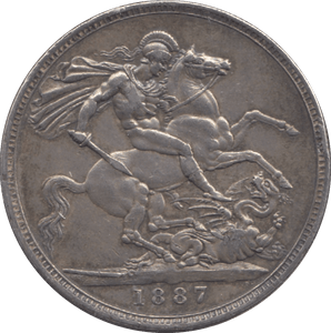 1887 CROWN ( GVF ) 6 - Crown - Cambridgeshire Coins
