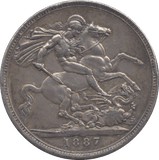 1887 CROWN ( GVF ) 6 - Crown - Cambridgeshire Coins