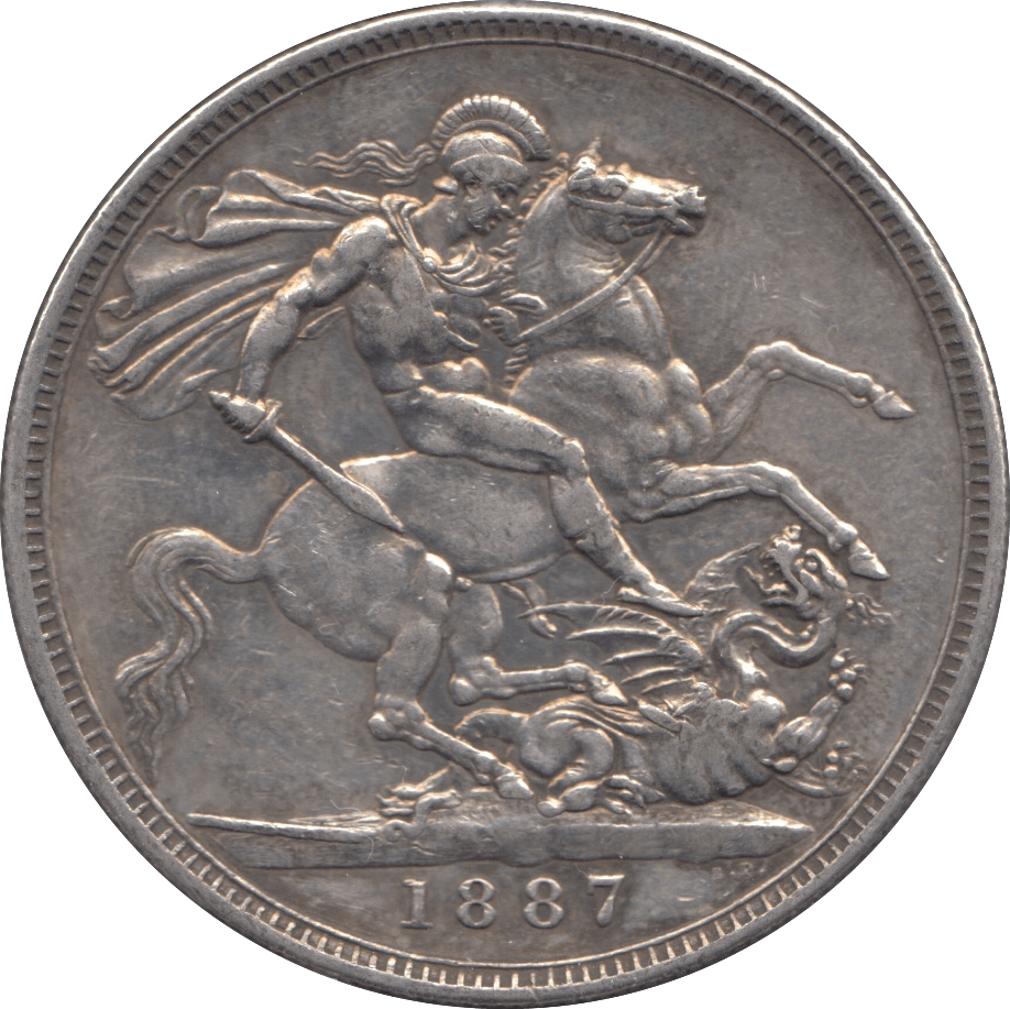 1887 CROWN ( GVF ) - Crown - Cambridgeshire Coins