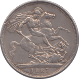 1887 CROWN ( GVF ) - Crown - Cambridgeshire Coins