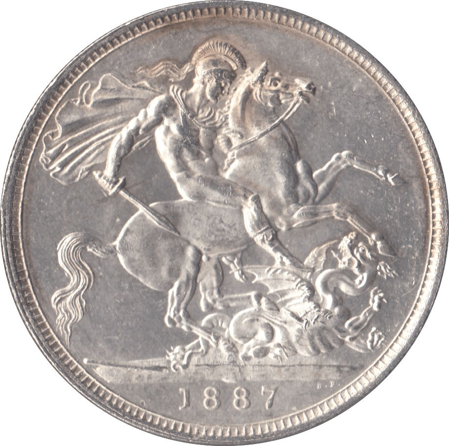 1887 CROWN ( UNC ) - Crown - Cambridgeshire Coins