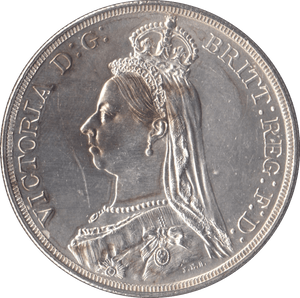 1887 CROWN ( UNC ) - Crown - Cambridgeshire Coins