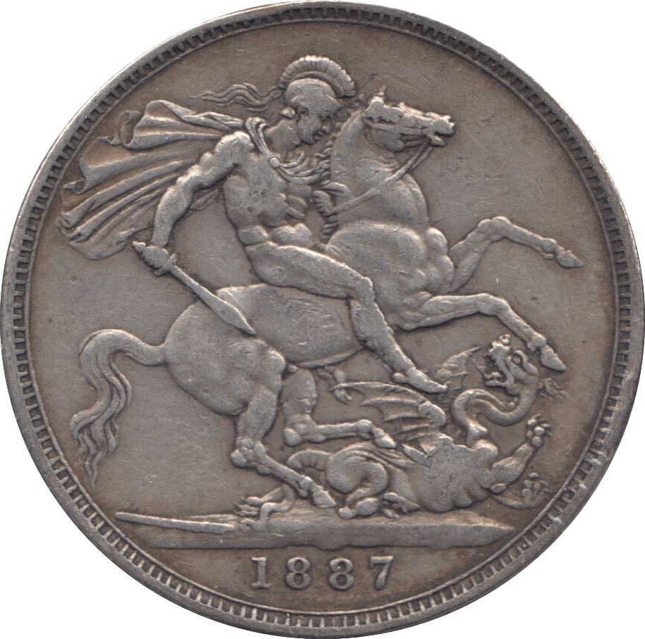 1887 CROWN ( VF ) 3 - Crown - Cambridgeshire Coins