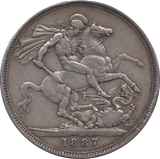 1887 CROWN ( VF ) 3 - Crown - Cambridgeshire Coins