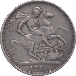 1887 CROWN ( VF ) 8 - Crown - Cambridgeshire Coins