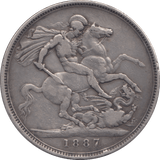 1887 CROWN ( VF ) 8 - Crown - Cambridgeshire Coins