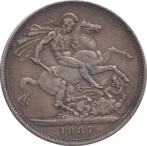 1887 CROWN ( VF ) - Crown - Cambridgeshire Coins