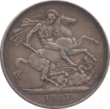 1887 CROWN ( VF ) - Crown - Cambridgeshire Coins