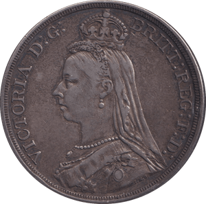 1887 CROWN ( VF ) - CROWN - Cambridgeshire Coins