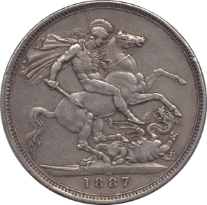 1887 CROWN ( VF ) - Crown - Cambridgeshire Coins