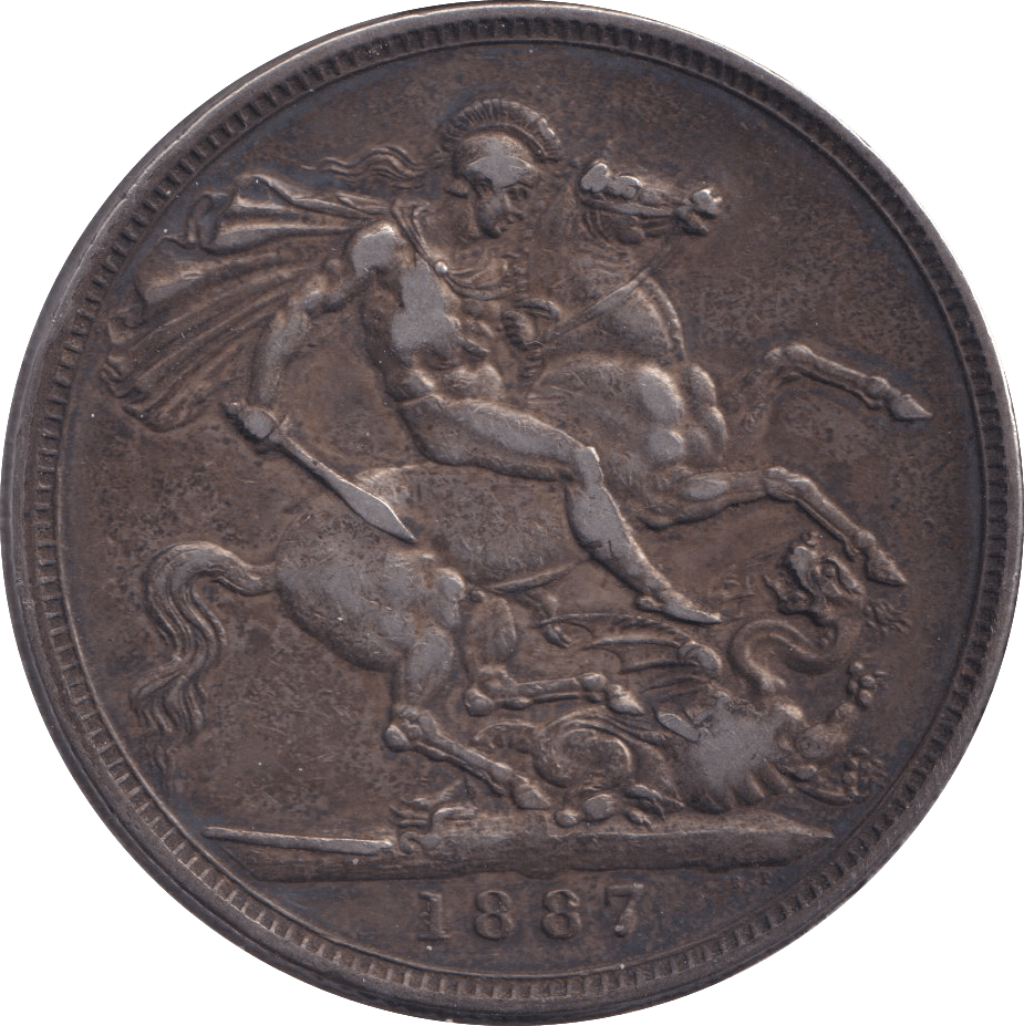 1887 CROWN ( VF ) - CROWN - Cambridgeshire Coins