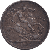 1887 CROWN ( VF ) - CROWN - Cambridgeshire Coins