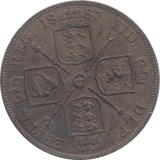 1887 DOUBLE FLORIN ARABIC 1 ( EF ) 6 - Double Florin - Cambridgeshire Coins