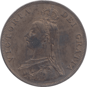 1887 DOUBLE FLORIN ARABIC 1 ( EF ) 6 - Double Florin - Cambridgeshire Coins