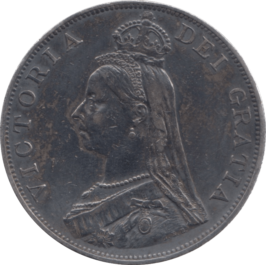 1887 DOUBLE FLORIN ARABIC 1 ( GVF ) 4 - Double Florin - Cambridgeshire Coins