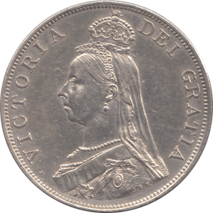 1887 DOUBLE FLORIN ARABIC ( AUNC ) - Double Florin - Cambridgeshire Coins