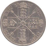1887 DOUBLE FLORIN ARABIC ( AUNC ) - Double Florin - Cambridgeshire Coins