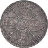 1887 DOUBLE FLORIN ( AUNC ) 2 - Double Florin - Cambridgeshire Coins
