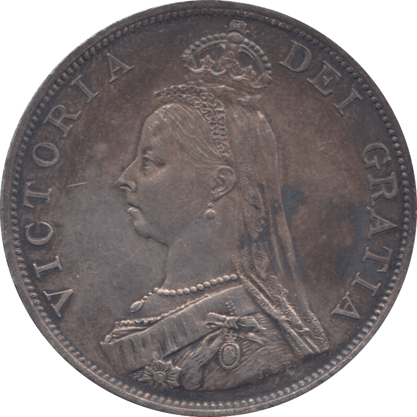 1887 DOUBLE FLORIN ( AUNC ) 3 - Double Florin - Cambridgeshire Coins