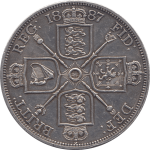 1887 DOUBLE FLORIN ( AUNC ) 7 - Double Florin - Cambridgeshire Coins