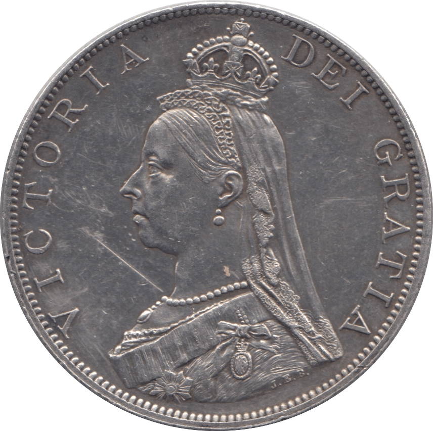 1887 DOUBLE FLORIN ( AUNC ) 7 - Double Florin - Cambridgeshire Coins