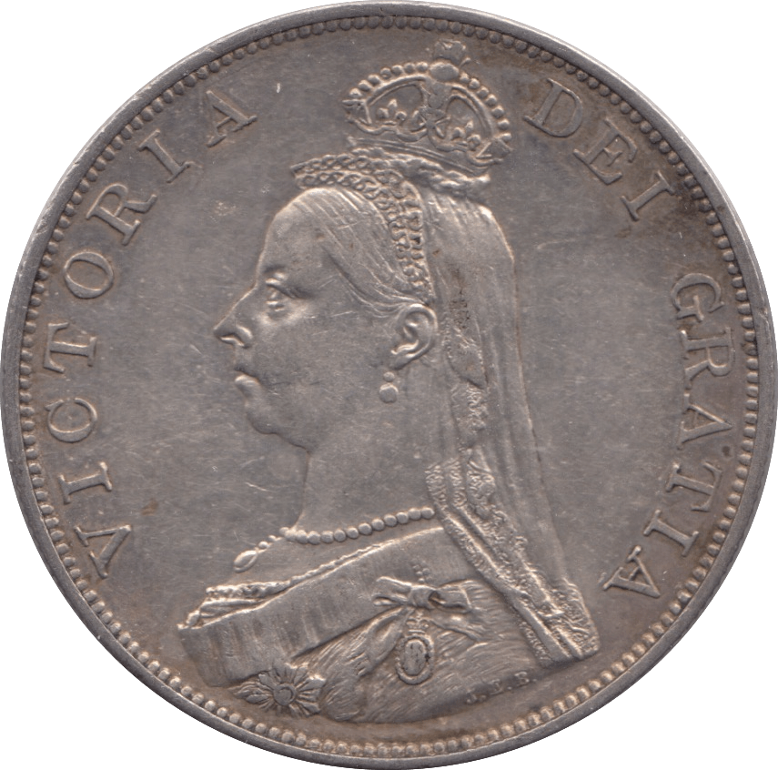 1887 DOUBLE FLORIN ( AUNC ) 9 - Double Florin - Cambridgeshire Coins