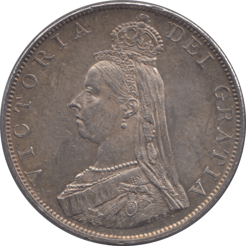 1887 DOUBLE FLORIN ( AUNC ) - Double Florin - Cambridgeshire Coins