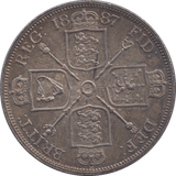 1887 DOUBLE FLORIN ( AUNC ) - Double Florin - Cambridgeshire Coins
