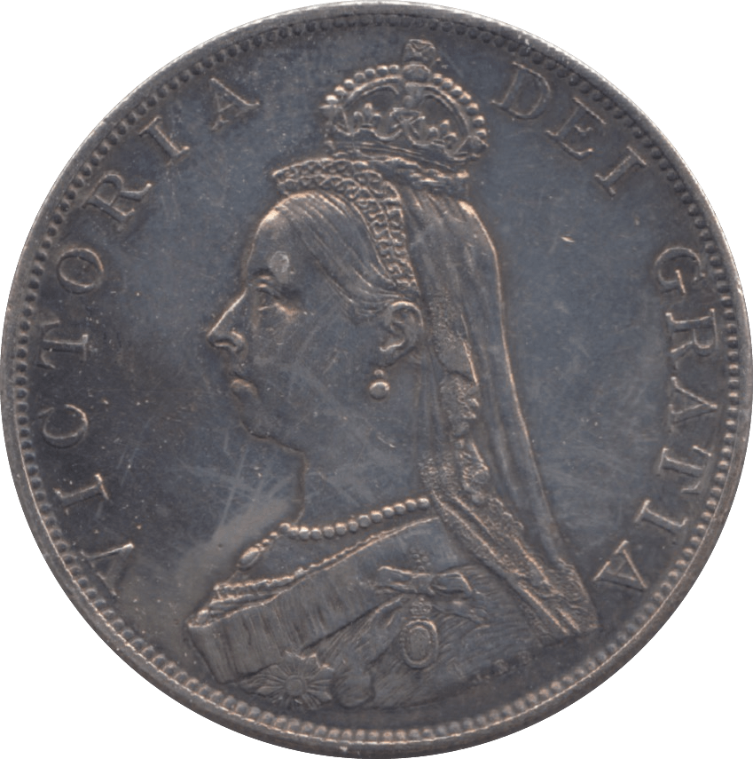 1887 DOUBLE FLORIN ( EF ) 8 - Double Florin - Cambridgeshire Coins