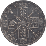 1887 DOUBLE FLORIN ( EF ) 8 - Double Florin - Cambridgeshire Coins