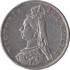1887 DOUBLE FLORIN ( EF ) - DOUBLE FLORIN - Cambridgeshire Coins