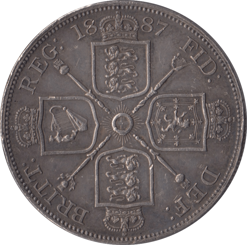 1887 DOUBLE FLORIN ( EF ) - Double Florin - Cambridgeshire Coins