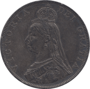 1887 DOUBLE FLORIN ( EF ) TONED 3 - Double Florin - Cambridgeshire Coins