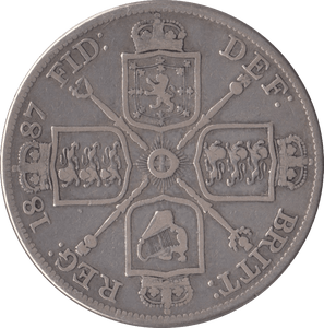 1887 DOUBLE FLORIN ( FINE ) 5 - Double Florin - Cambridgeshire Coins