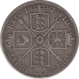 1887 DOUBLE FLORIN ( FINE ) 6 - DOUBLE FLORIN - Cambridgeshire Coins